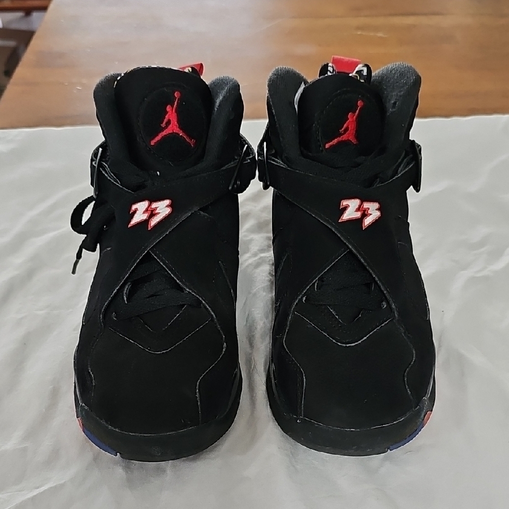 Jordan Kids Black and Red Sneakers